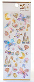 Pegasus Unicorn Castle Label Stickers Set Decorative Stationery Craft Stickers Scrapbooking DIY Diary Album Stick Label