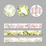 3 Rolls Washi Masking Tape Set Petal Animal Flower Paper Masking Tapes Japanese Washi Tape DIY Scrapbooking Sticker, 15mm x 5m