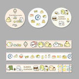 3 Rolls Washi Masking Tape Set Petal Animal Flower Paper Masking Tapes Japanese Washi Tape DIY Scrapbooking Sticker, 15mm x 5m