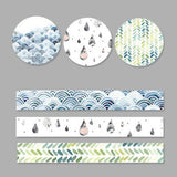 3 Rolls Washi Masking Tape Set Petal Animal Flower Paper Masking Tapes Japanese Washi Tape DIY Scrapbooking Sticker, 15mm x 5m