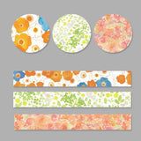 3 Rolls Washi Masking Tape Set Petal Animal Flower Paper Masking Tapes Japanese Washi Tape DIY Scrapbooking Sticker, 15mm x 5m
