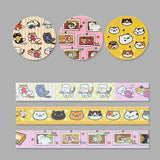 3 Rolls Washi Masking Tape Set Petal Animal Flower Paper Masking Tapes Japanese Washi Tape DIY Scrapbooking Sticker, 15mm x 5m