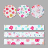 3 Rolls Washi Masking Tape Set Petal Animal Flower Paper Masking Tapes Japanese Washi Tape DIY Scrapbooking Sticker, 15mm x 5m