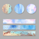 3 Rolls Washi Masking Tape Set Petal Animal Flower Paper Masking Tapes Japanese Washi Tape DIY Scrapbooking Sticker, 15mm x 5m