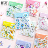 45 Pcs/Pack Mohamm Kawaii Japanese Decoracion Journal Cute Diary Flower Stickers Scrapbooking Flakes Stationery School Supplies